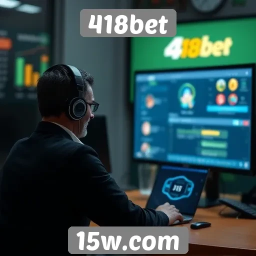 Interação com o suporte ao cliente do 418bet