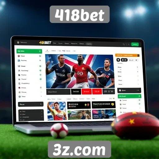 Facilidade de navegação no site 418bet