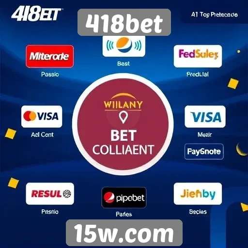 Opções de pagamento disponíveis no 418bet